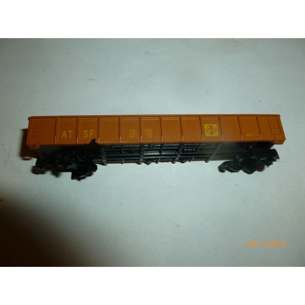 Vintage Santa Fe AT SF Brown Gondola Train Car with Coal Load for Parts Repair